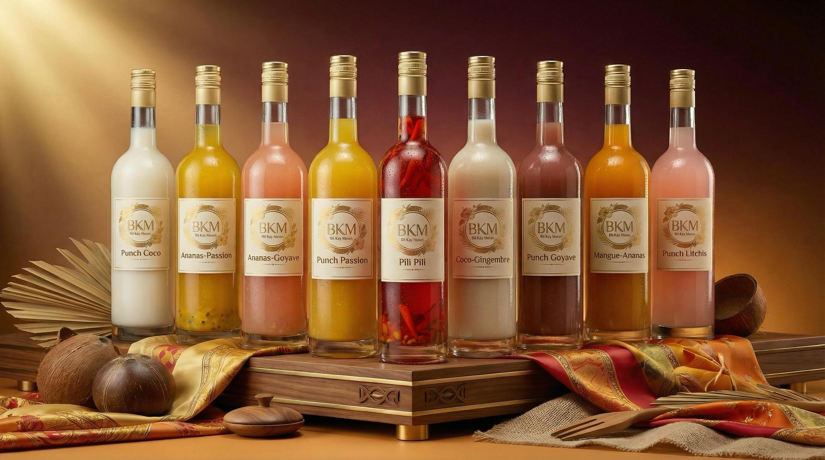 Bouteilles de punch artisanal Bô Kay Mwen